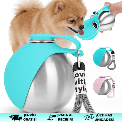 BottleDog® | Botella de agua para mascotas de acero inoxidable